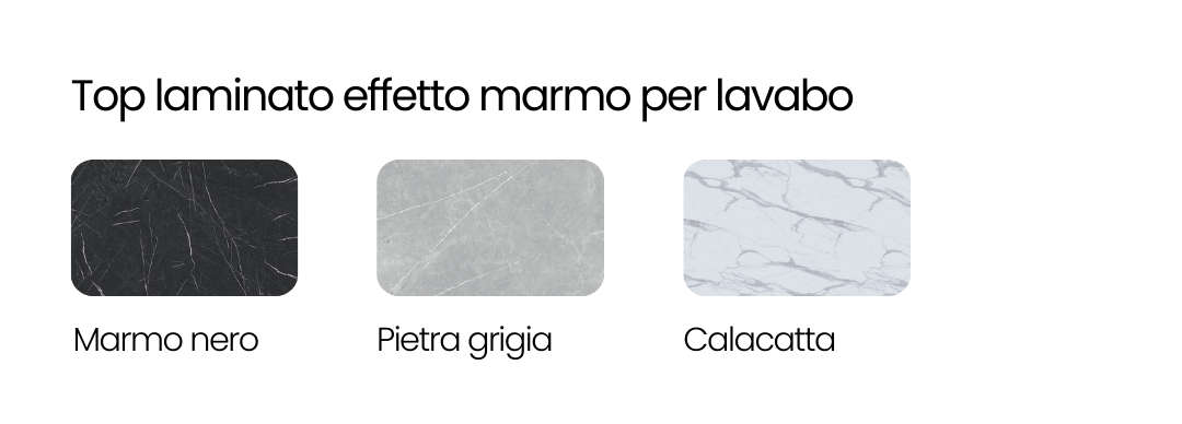 Mobile da bagno Rasha completo - 90 cm