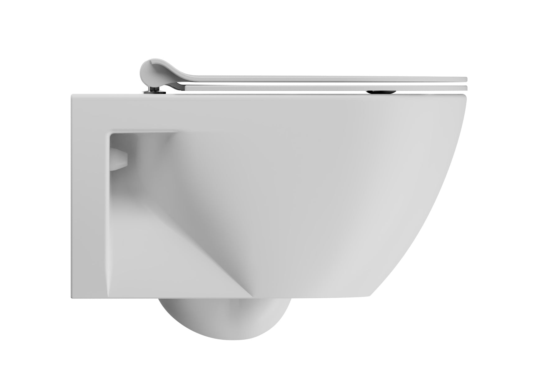 WC Eco installazione a sospensione CM:55x36 con fissaggio laterale e sistema di scarico Swirflush