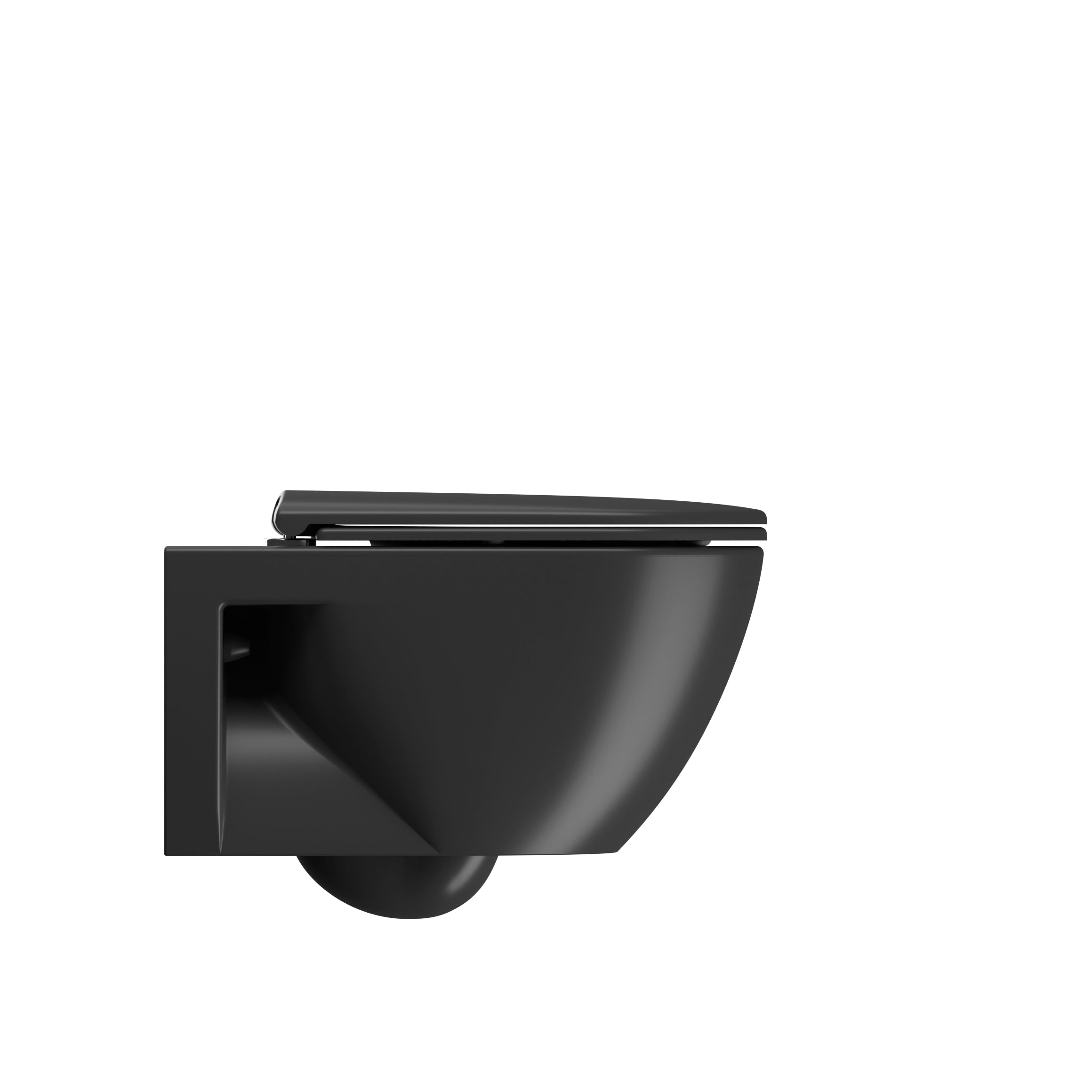 WC Eco installazione a sospensione CM:55x36 con fissaggio laterale e sistema di scarico Swirflush