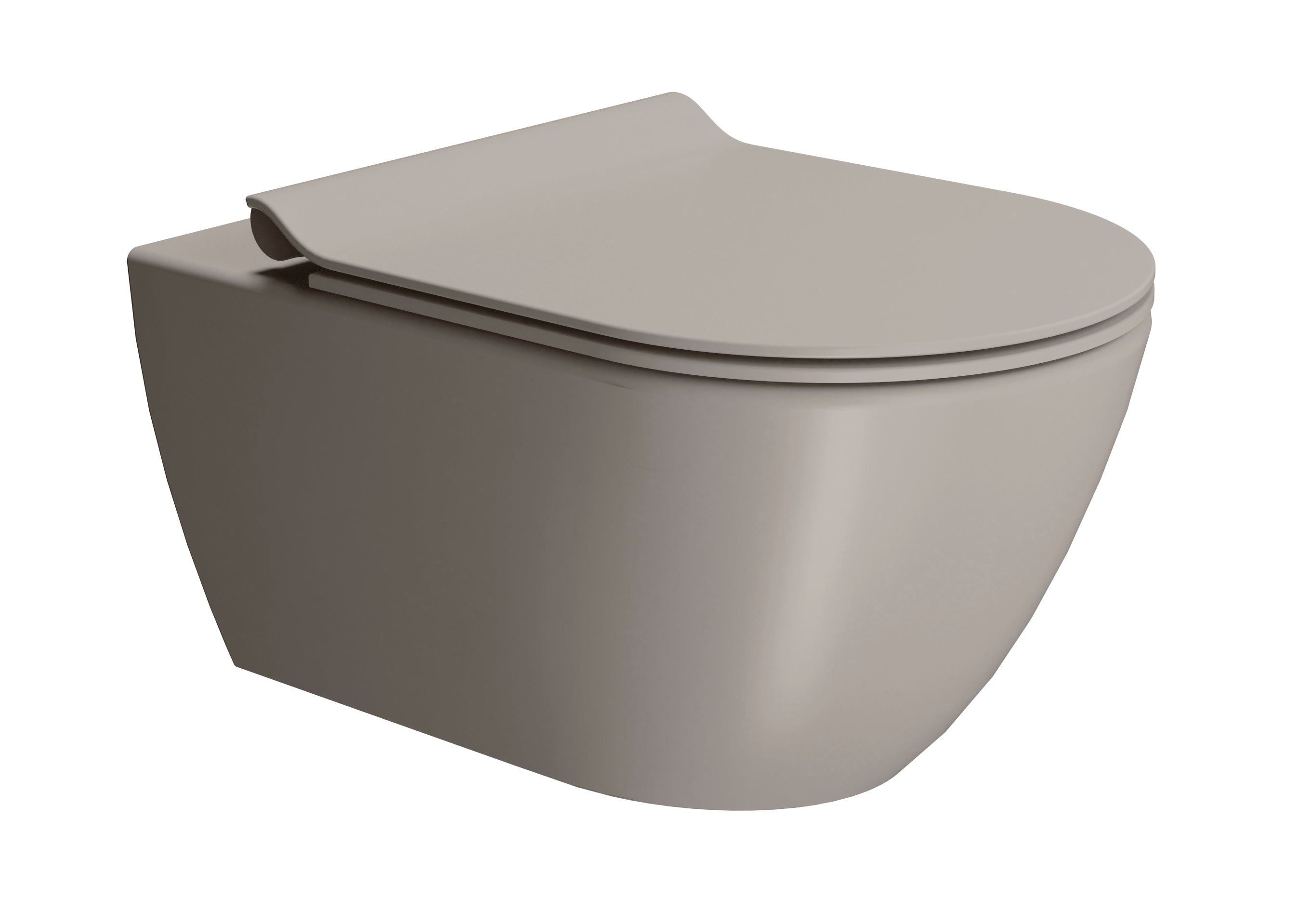WC installazione a sospensione CM55x36 con sistema di scarico Swirflush - DOMUS
