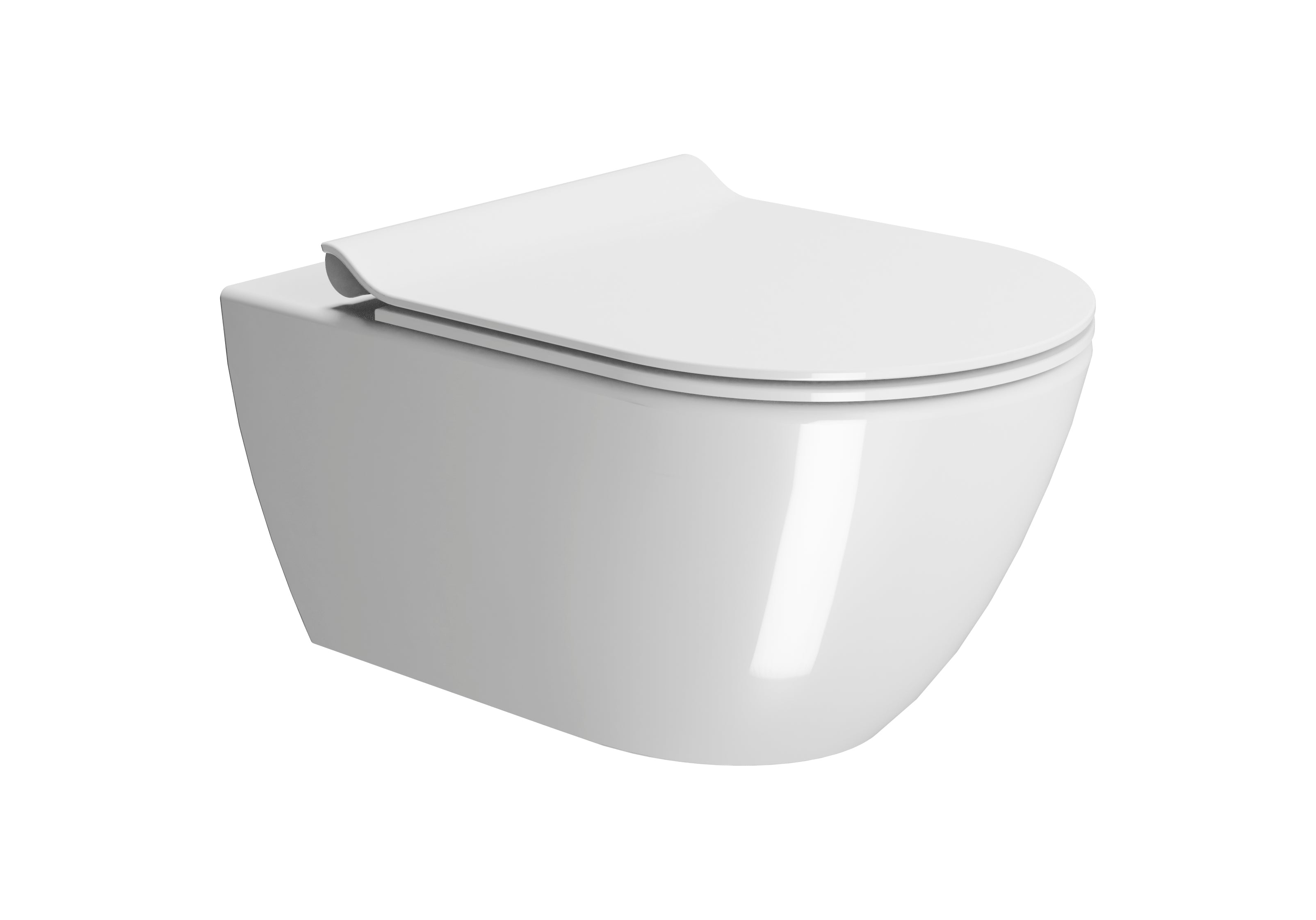 WC installazione a sospensione CM55x36 con sistema di scarico Swirflush - DOMUS