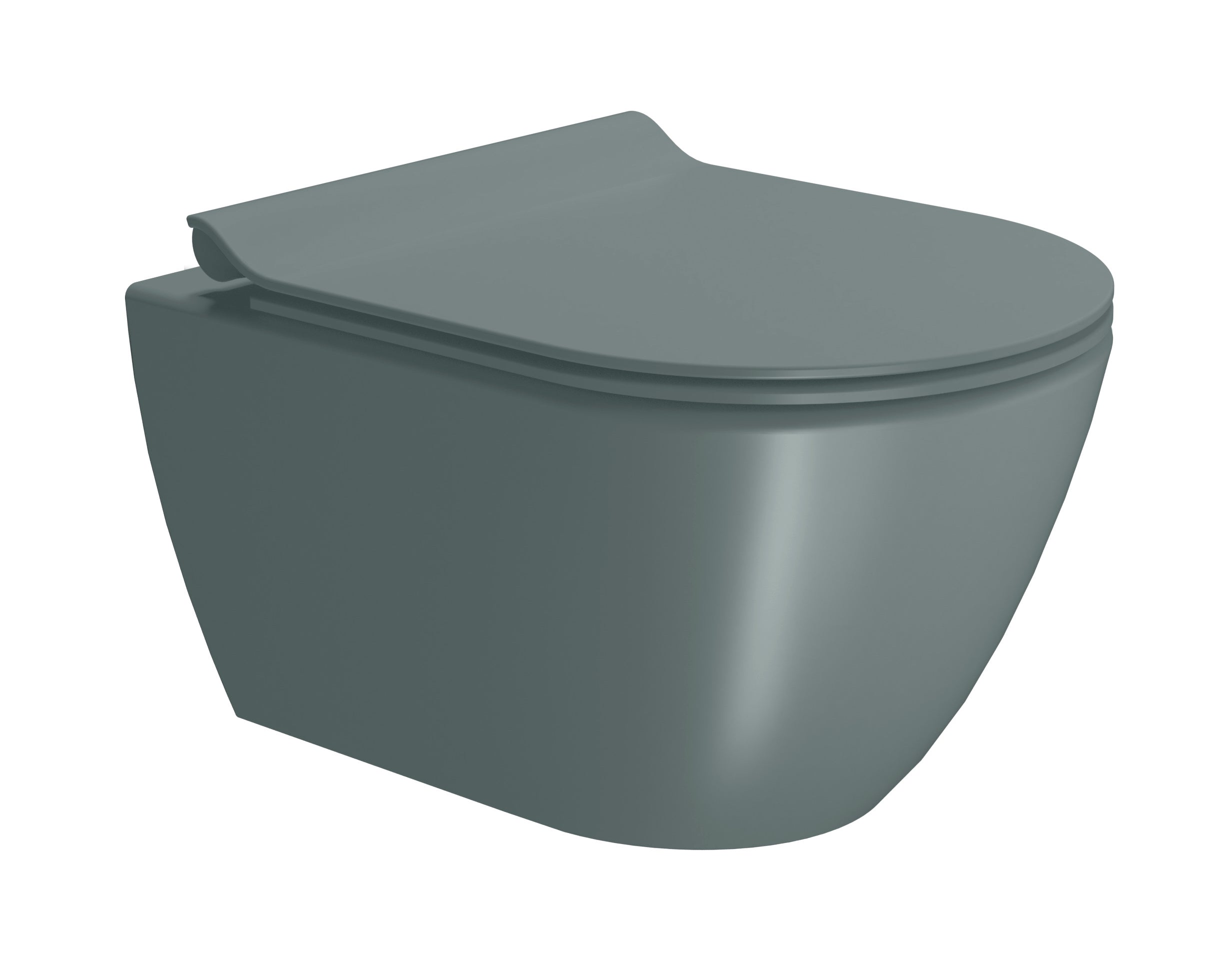 WC installazione a sospensione CM:50x36 con sistema di scarico Swirflush. 