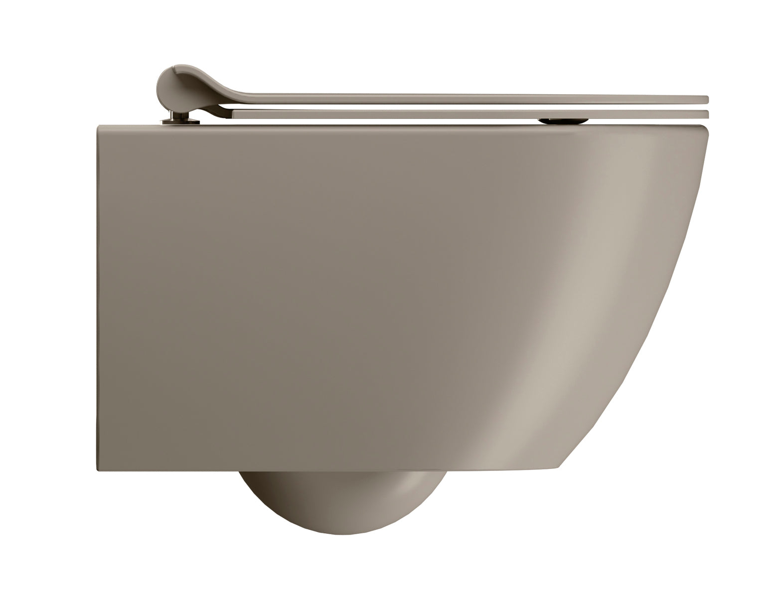 WC installazione a sospensione CM:50x36 con sistema di scarico Swirflush. 
