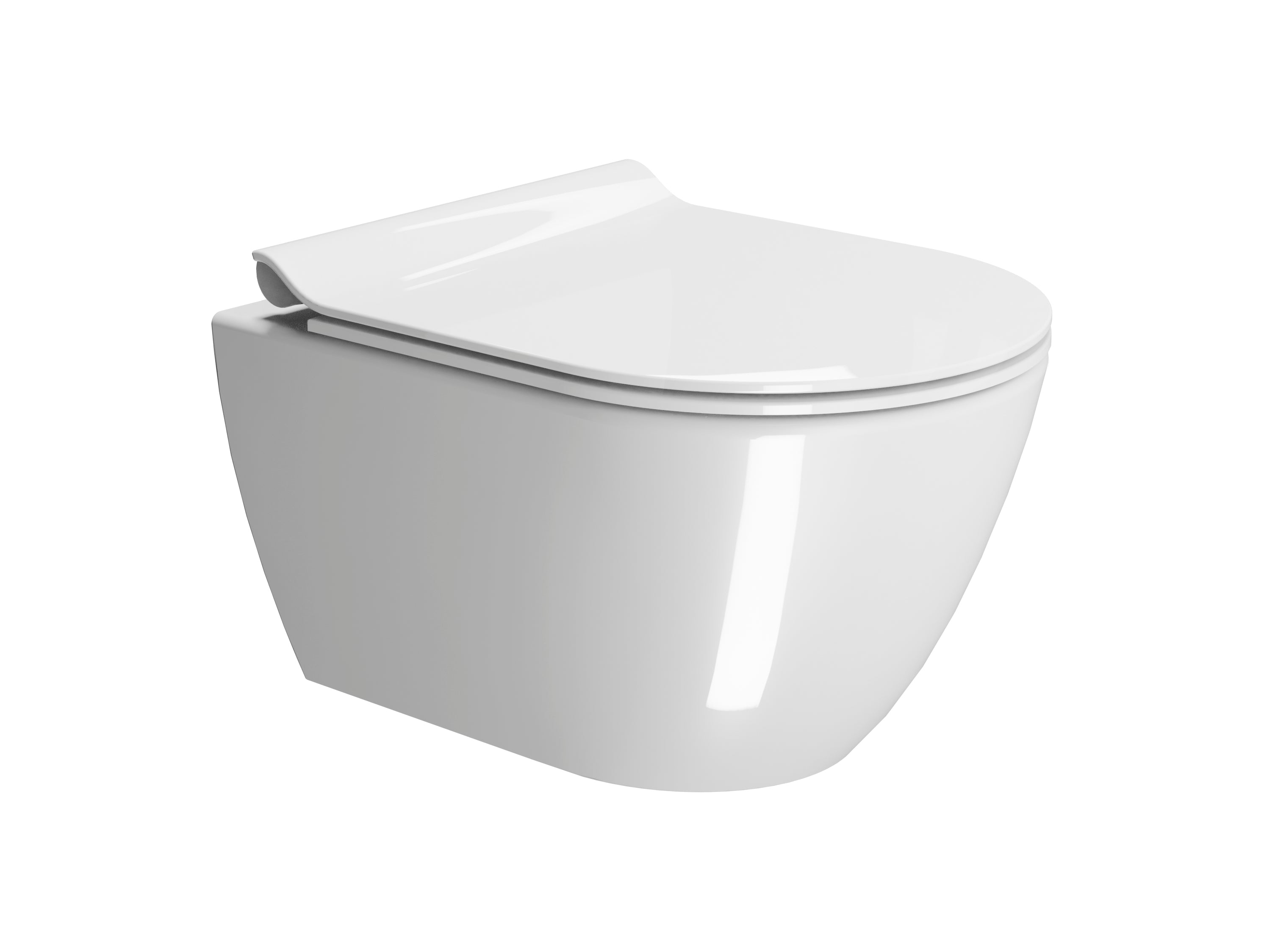 WC installazione a sospensione CM:50x36 con sistema di scarico Swirflush. 