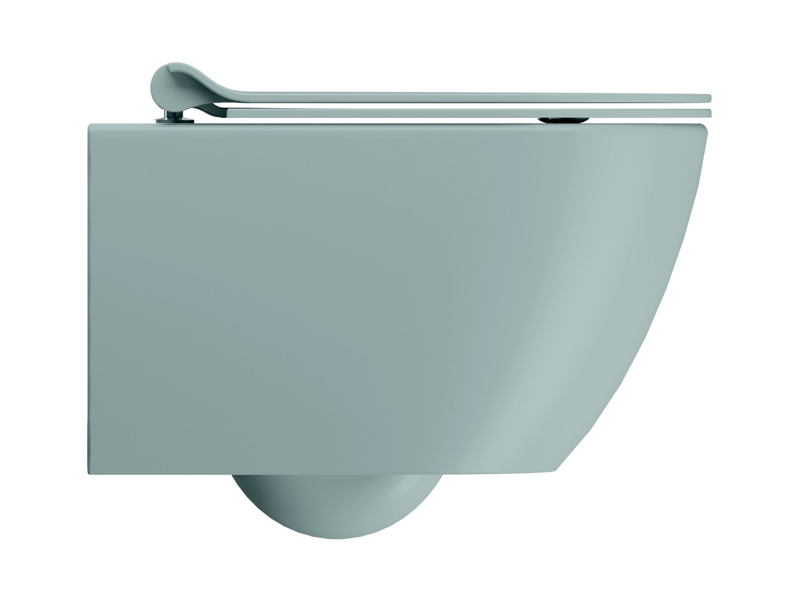 WC installazione a sospensione CM:50x36 con sistema di scarico Swirflush. 