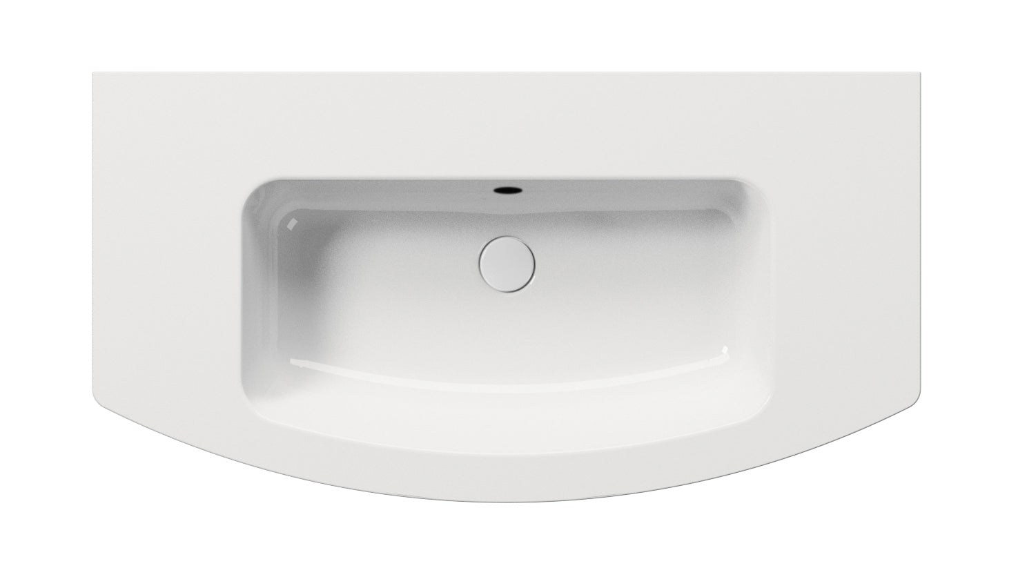 Lavabo con foro troppopieno monoforo – 62×48 cm