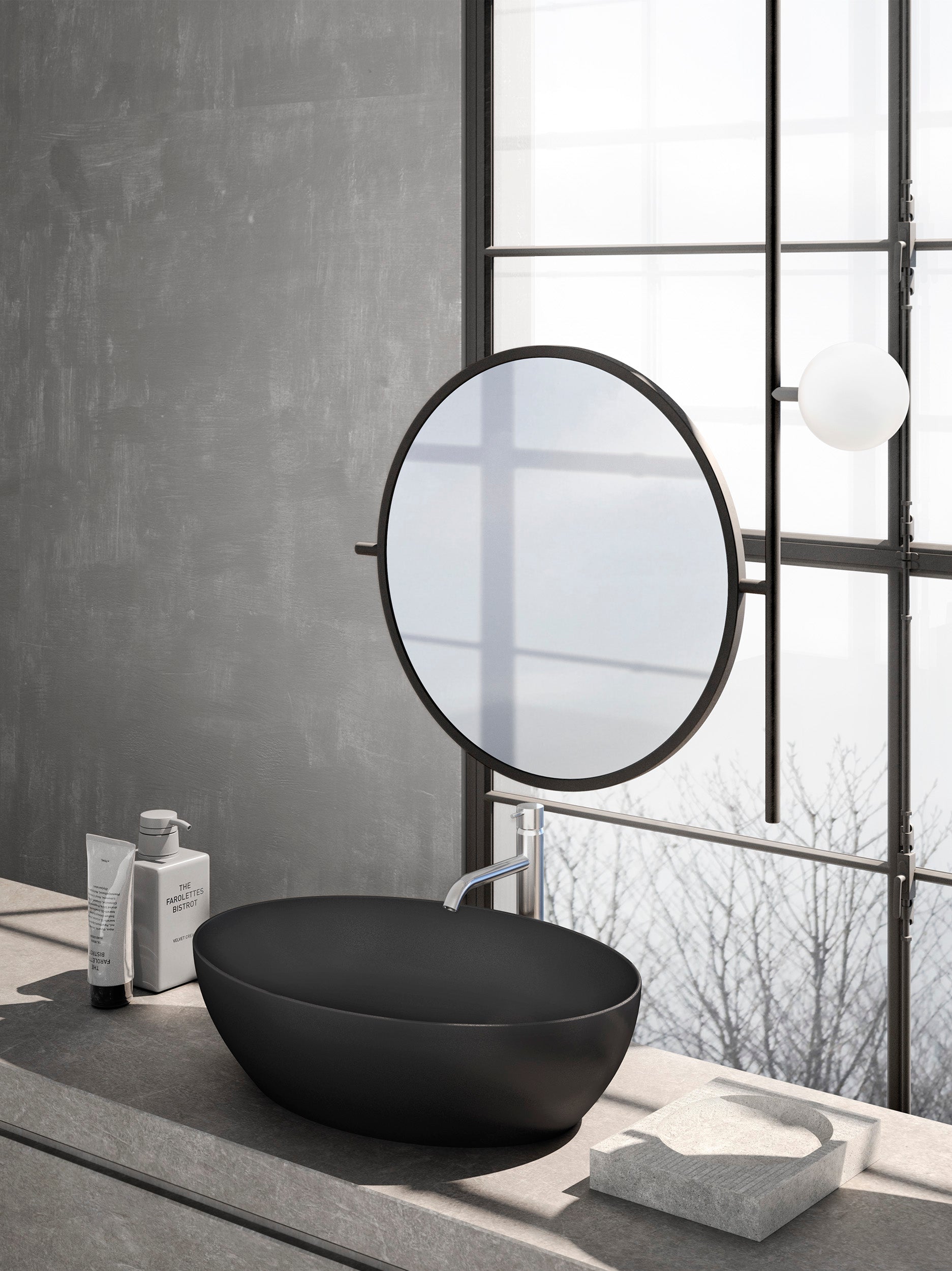 Lavabo senza foro troppopieno – 60×42 cm
