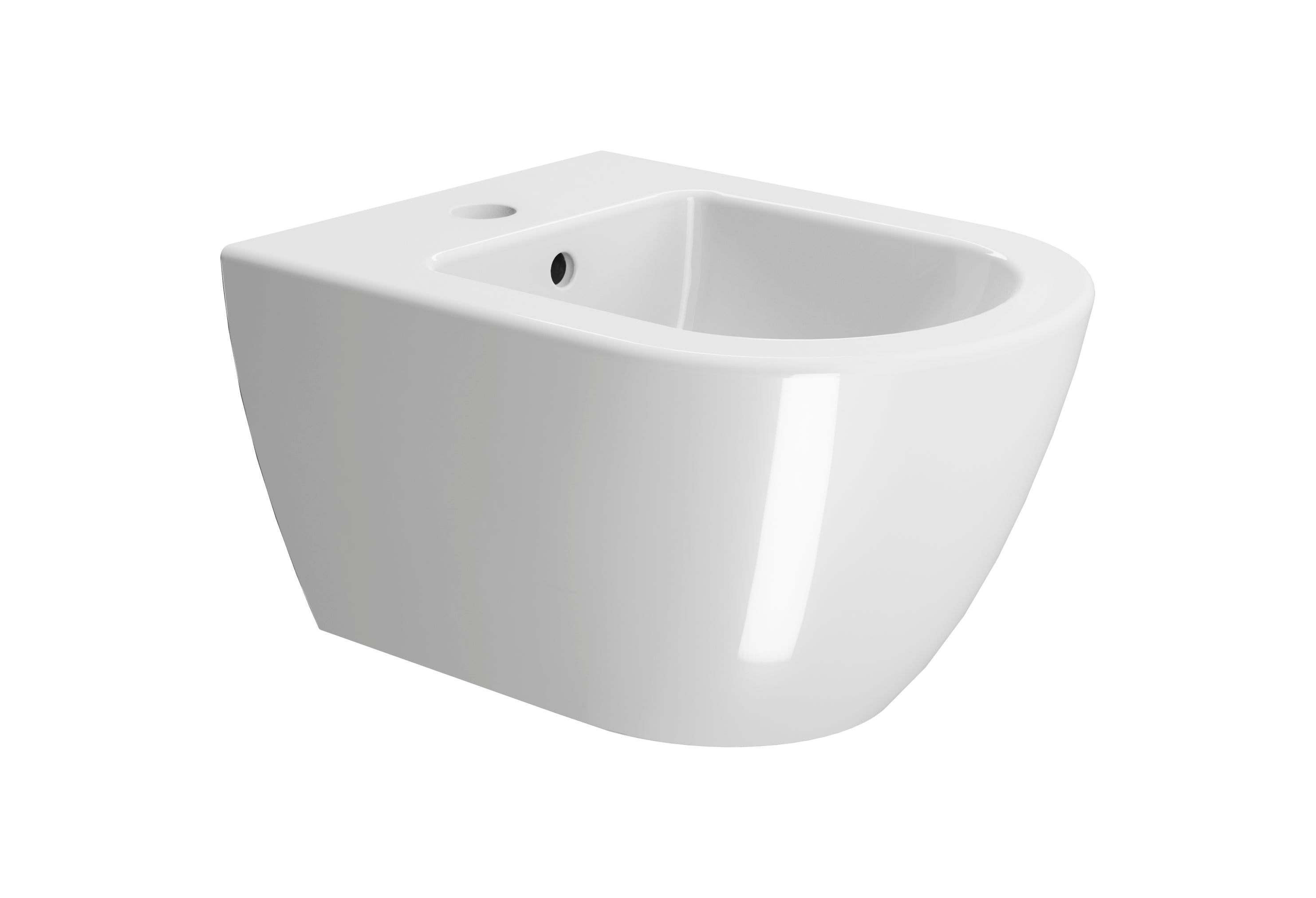 Bidet sospeso monoforo con foro troppopieno – 50×36 cm