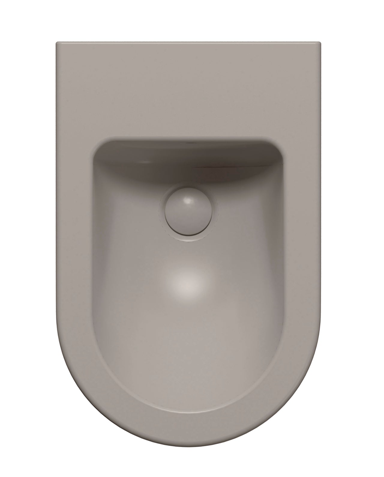 Bidet sospeso monoforo con foro troppopieno CM:55x36