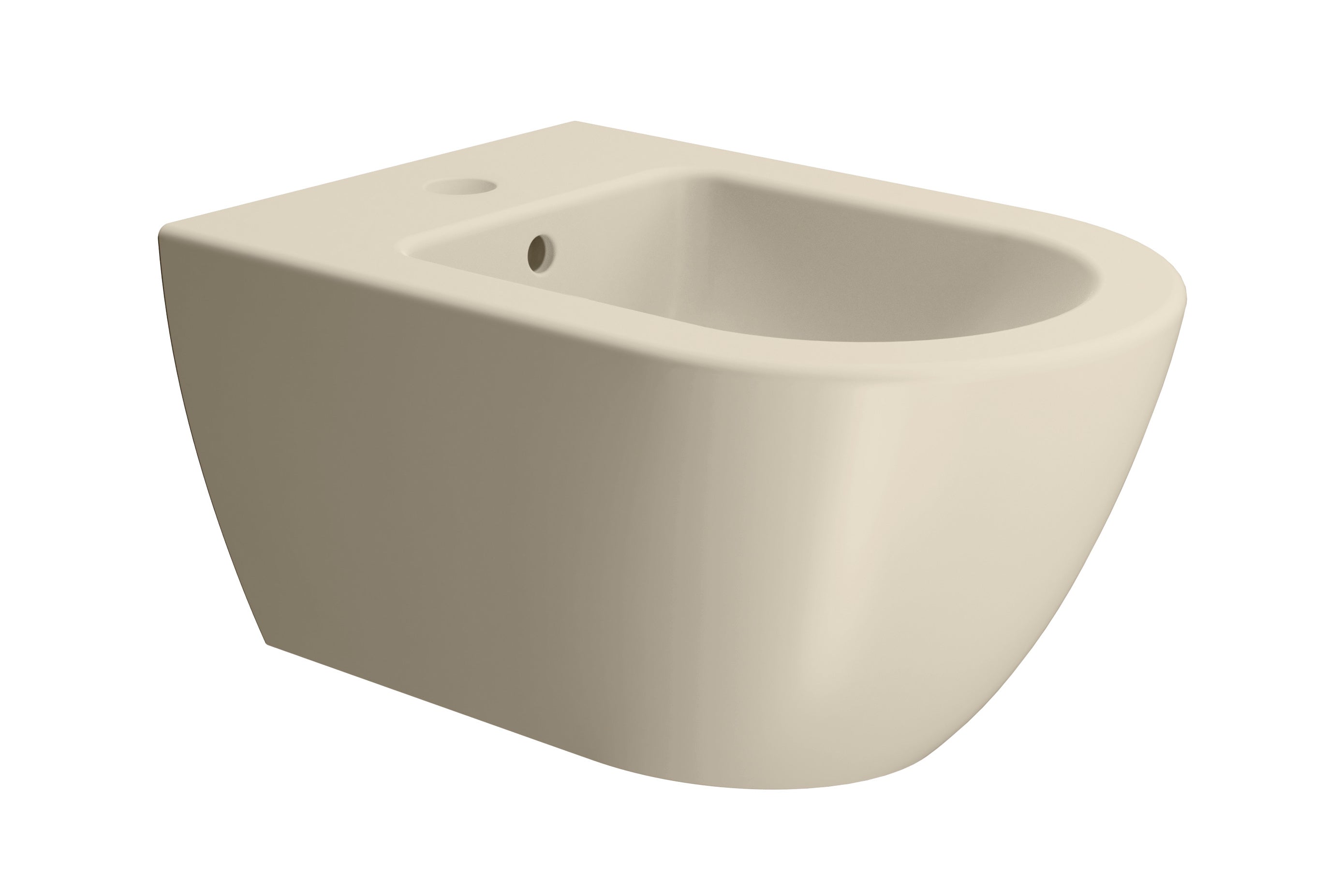 Bidet sospeso monoforo con foro troppopieno CM:55x36