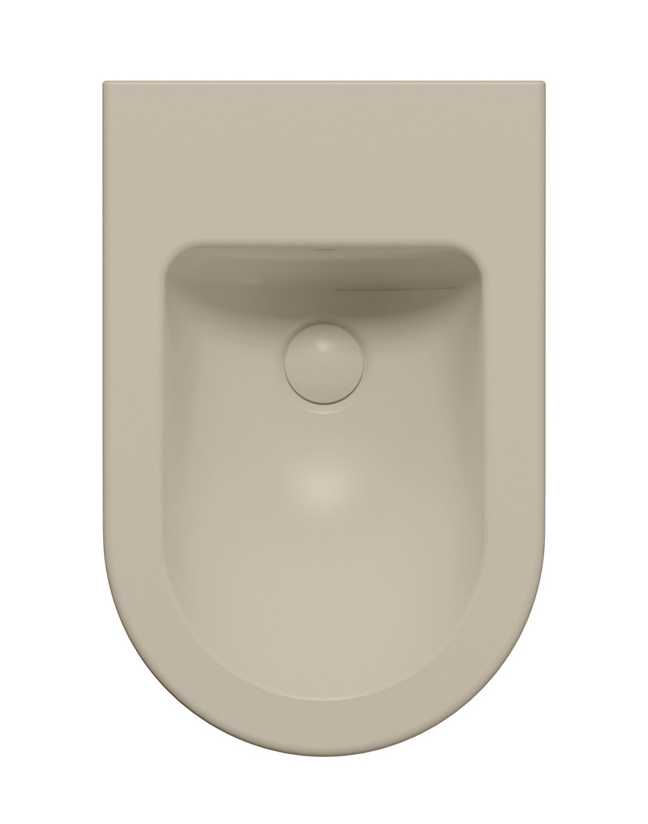 Bidet sospeso monoforo con foro troppopieno CM:55x36