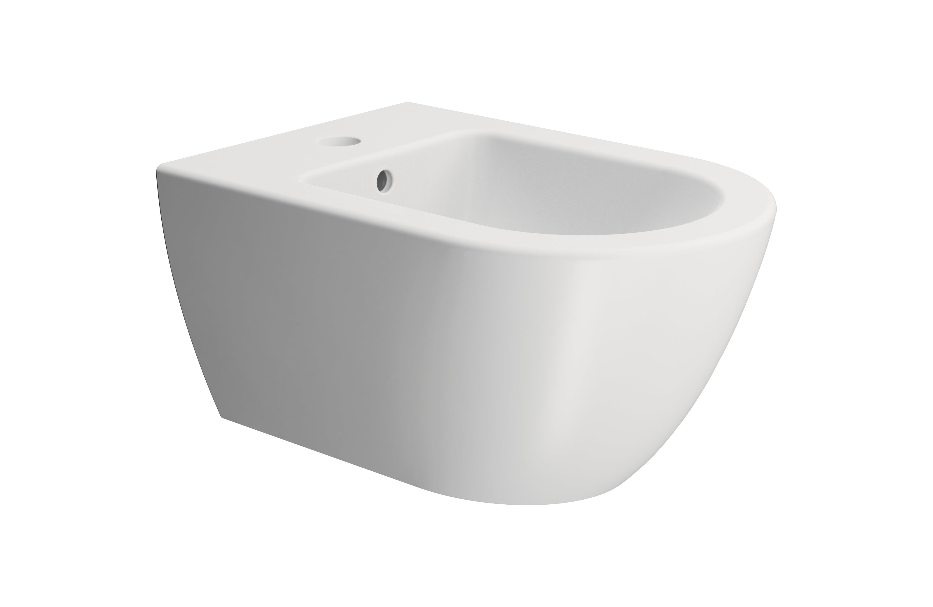 Bidet sospeso monoforo con foro troppopieno CM:55x36
