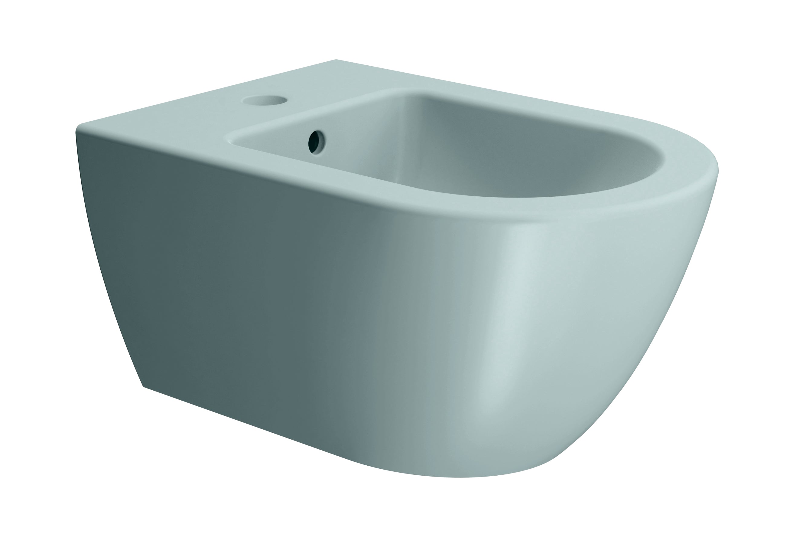 Bidet sospeso monoforo con foro troppopieno CM:55x36