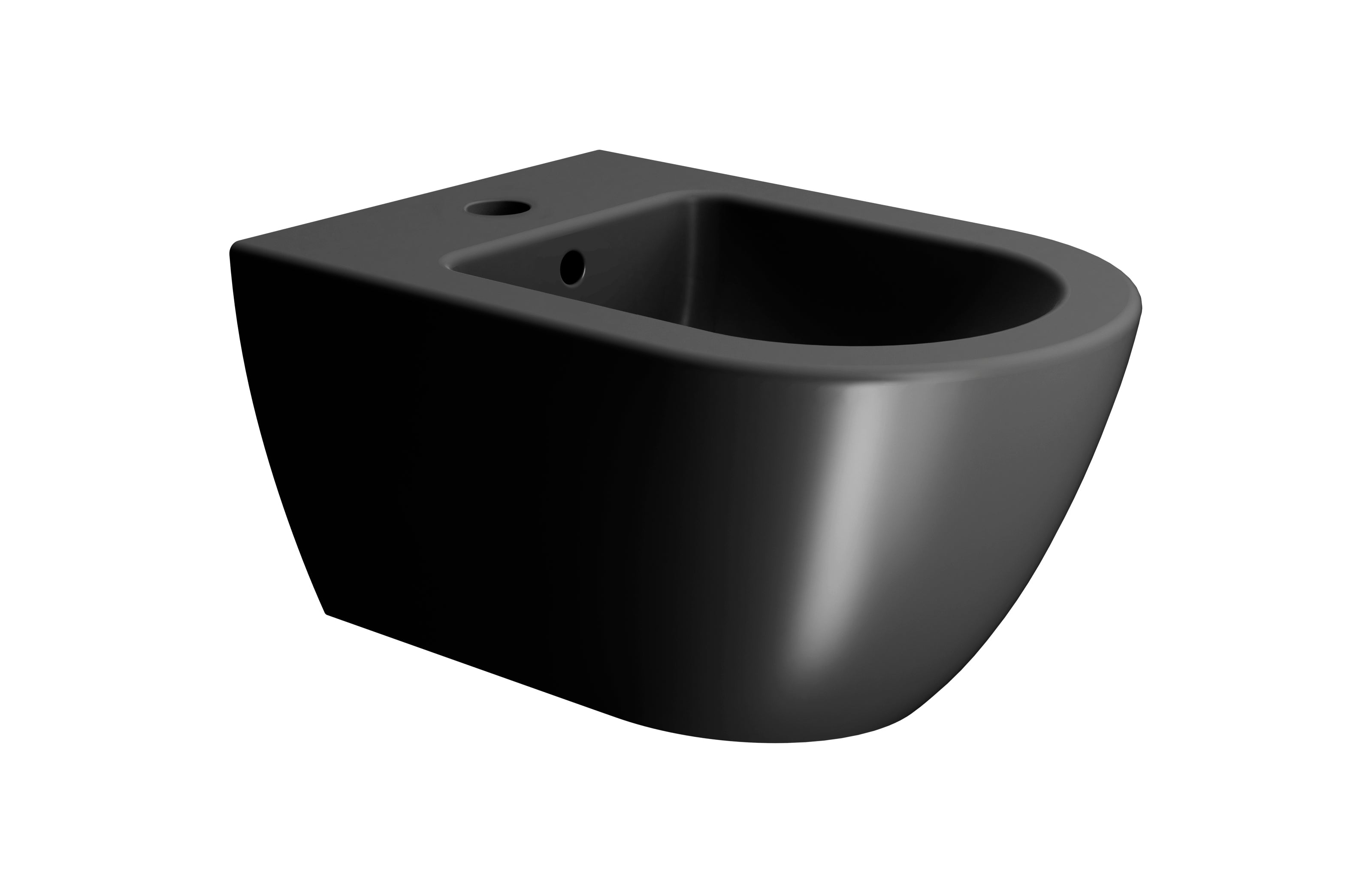 Bidet sospeso monoforo con foro troppopieno CM:55x36