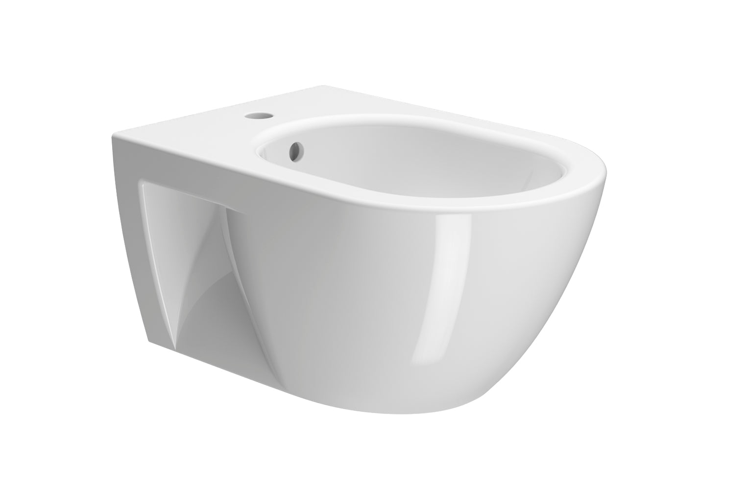 Bidet Eco installazione a sospensione con fissaggio laterale CM: 55x36