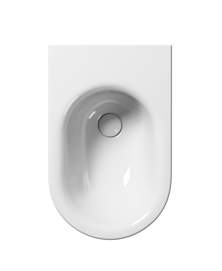 Bidet Eco installazione a sospensione con fissaggio laterale CM: 55x36