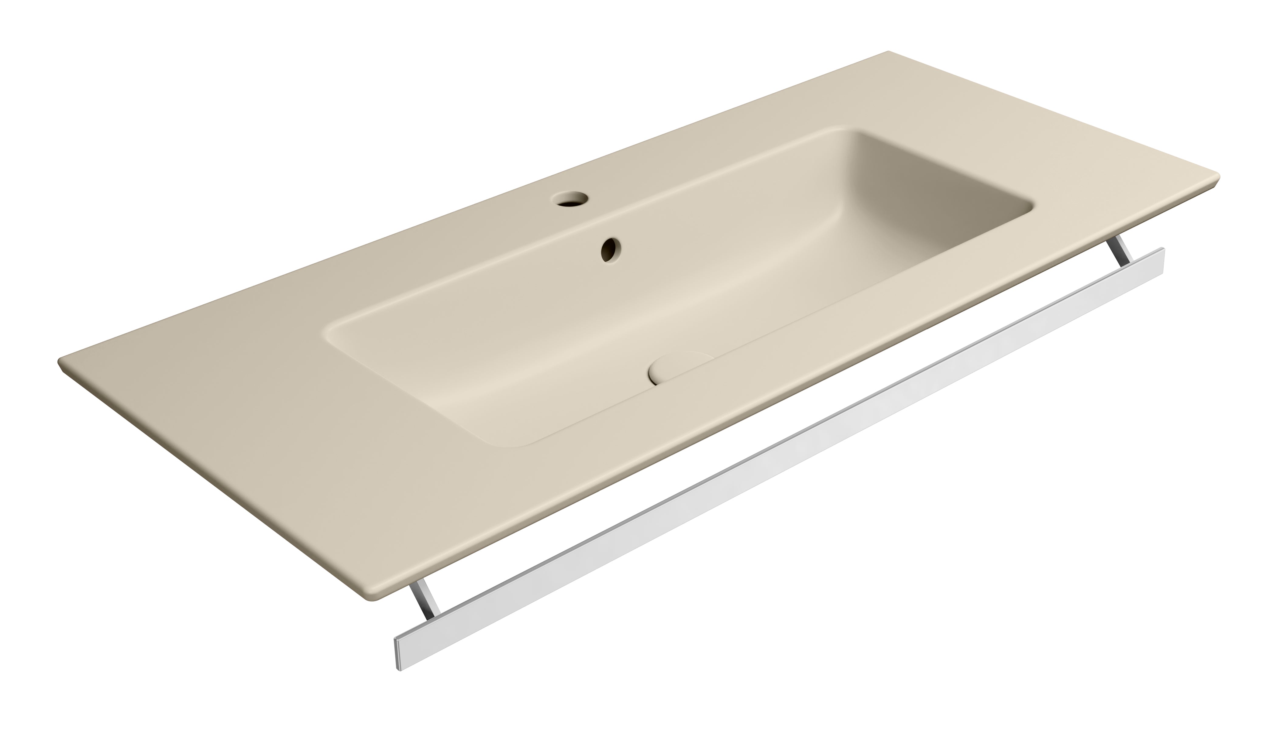 Lavabo con foro troppopieno – 102×46 cm