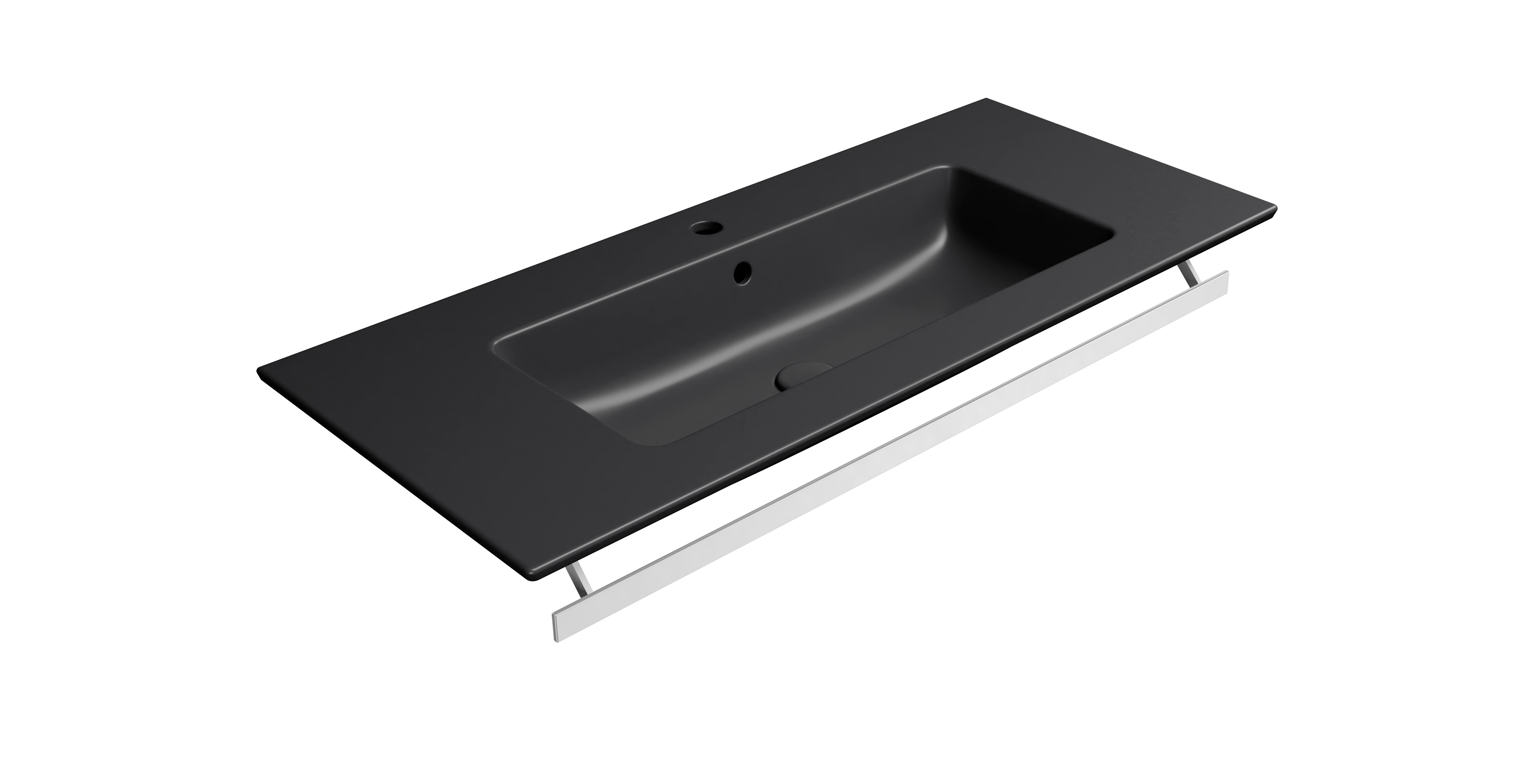 Lavabo con foro troppopieno – 102×46 cm