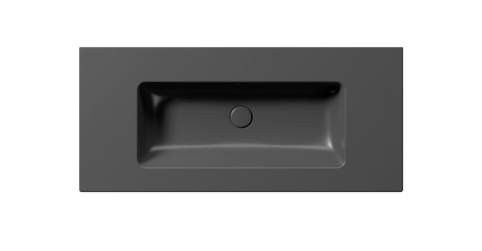 Lavabo con foro troppopieno – 102×46 cm