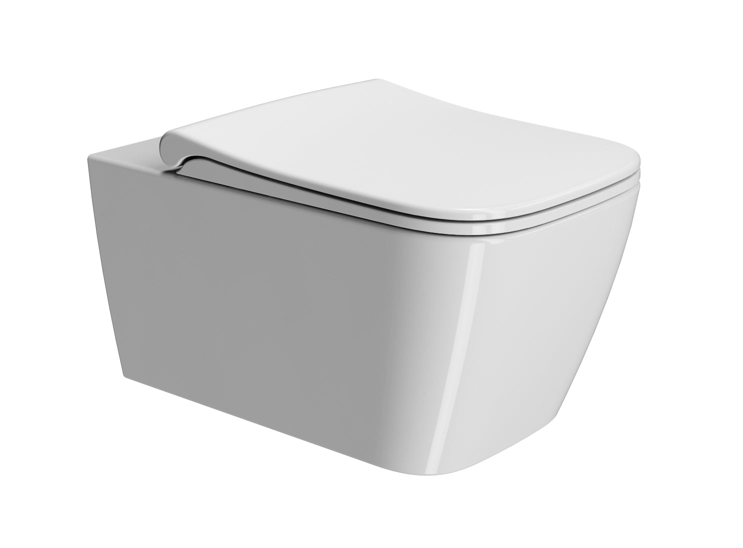 WC installazione a sospensione CM55x35 con sistema di scarico Swirflush - DOMUS