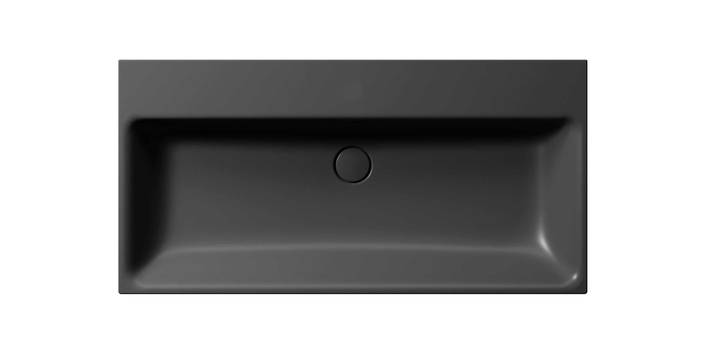 Lavabo con foro troppopieno monoforo - 100x50cm