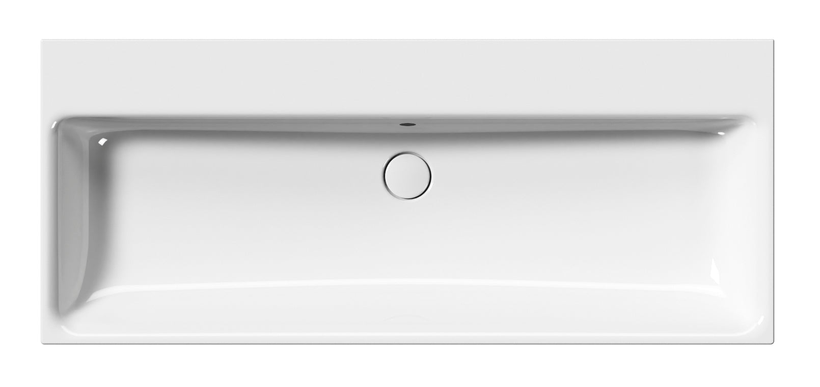 Lavabo con foro troppopieno monoforo CM:120X50