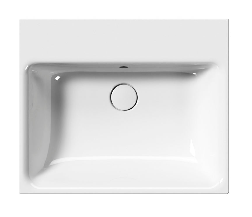 Lavabo con foro troppopieno monoforo CM 60X50