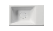 Lavabo piano ceramico destro con foro troppopieno – 80×50 cm