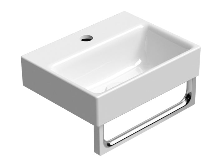 Lavabo senza foro troppopieno monoforo Cm:36x28