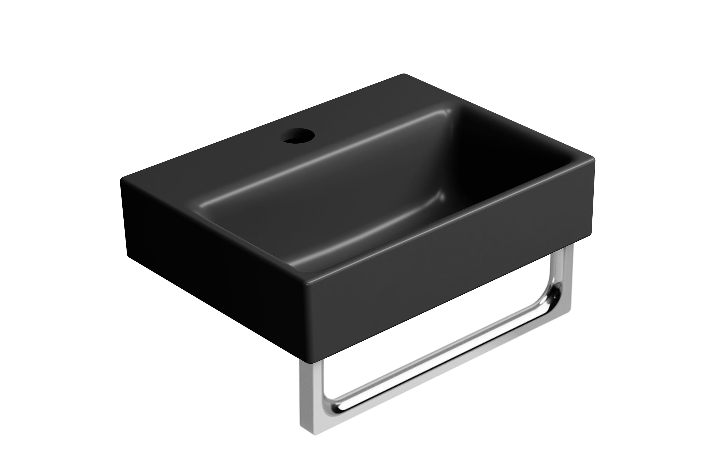 Lavabo senza foro troppopieno monoforo Cm:36x28