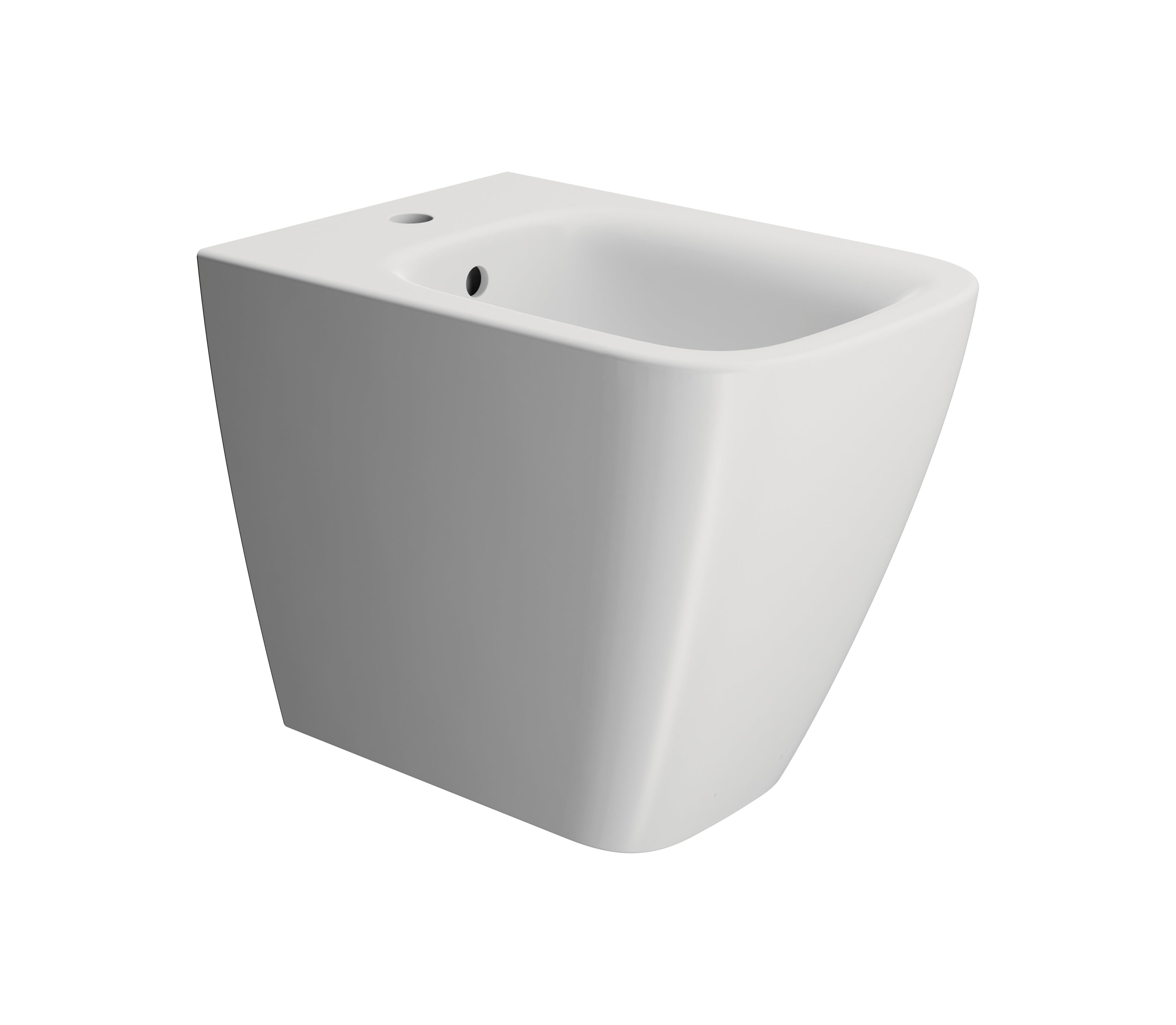 Bidet sospeso monoforo con foro troppopieno CM:52x35