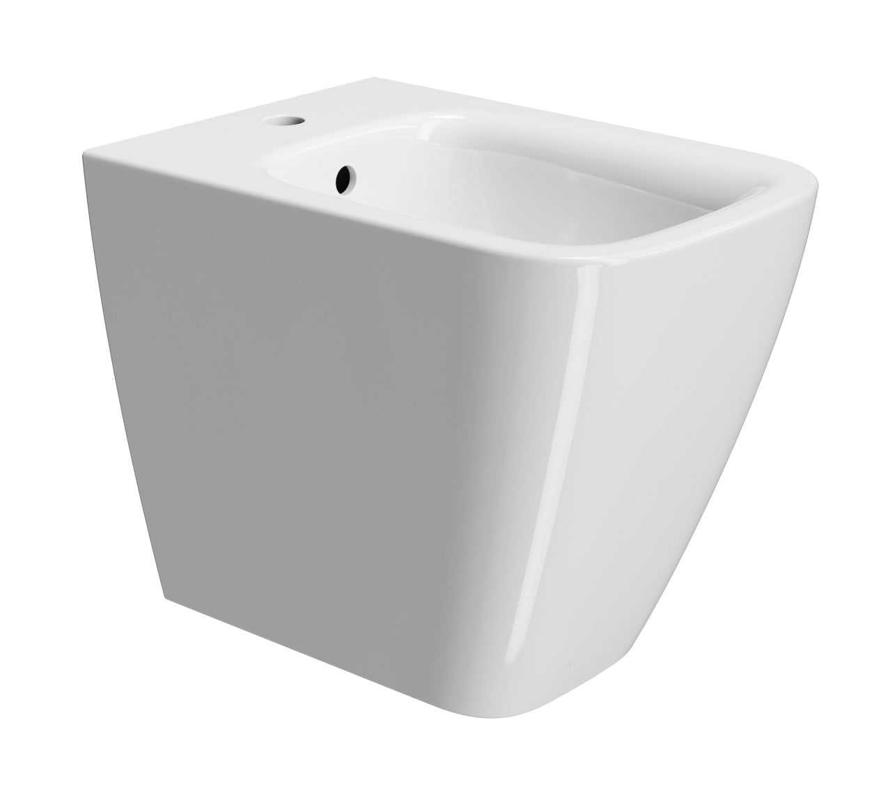 Bidet sospeso monoforo con foro troppopieno CM:52x35