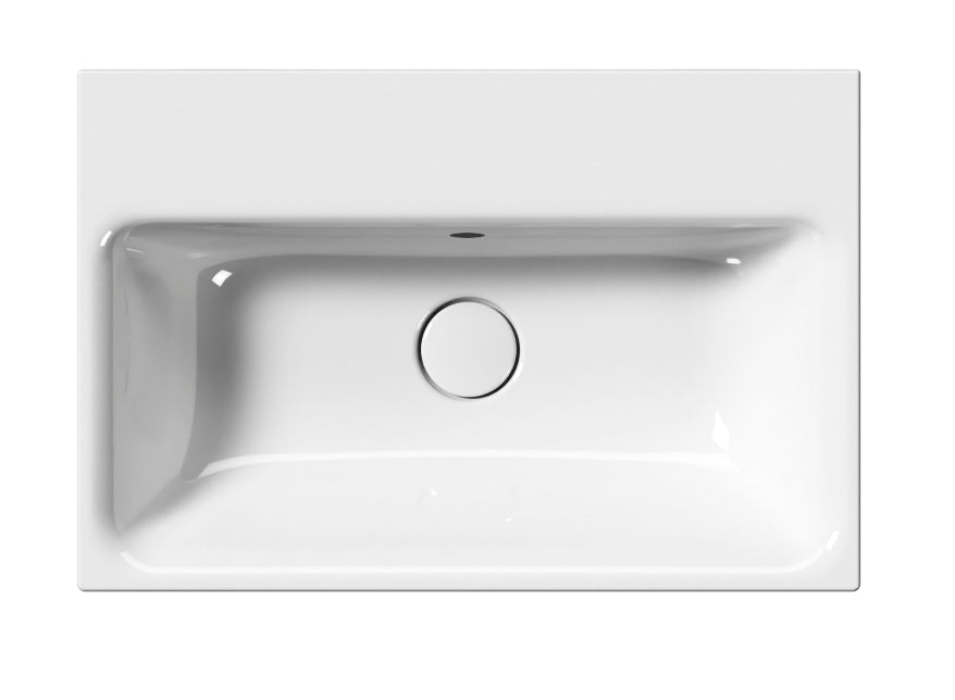Lavabo con foro troppopieno CM60x40 monoforo.