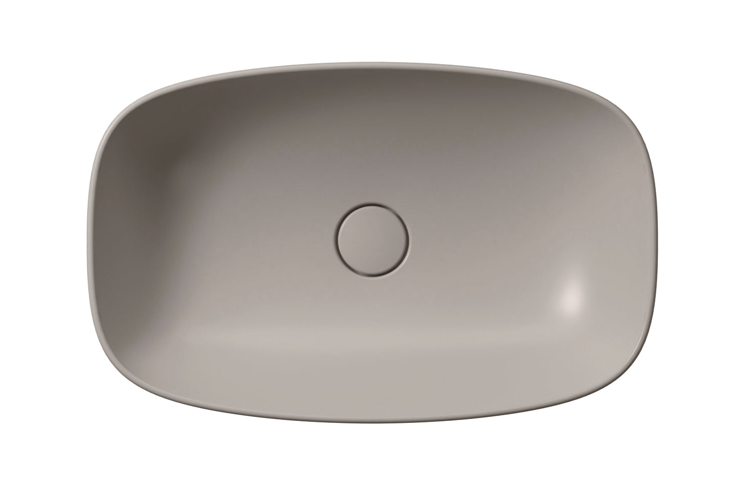 Lavabo senza foro troppopieno CM:60x38 predisposto per rubinetteria da parete o su piano.