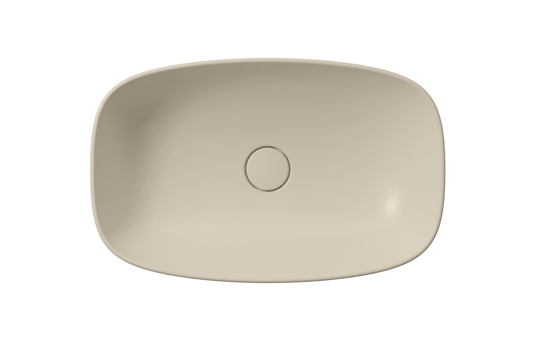 Lavabo senza foro troppopieno CM:60x38 predisposto per rubinetteria da parete o su piano.