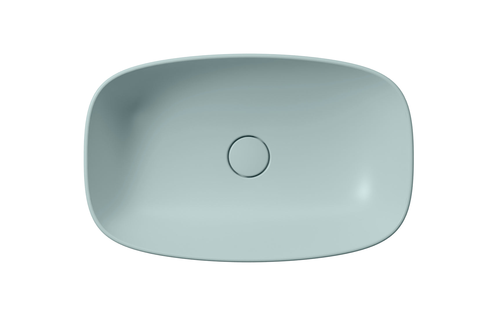 Lavabo senza foro troppopieno CM:60x38 predisposto per rubinetteria da parete o su piano.