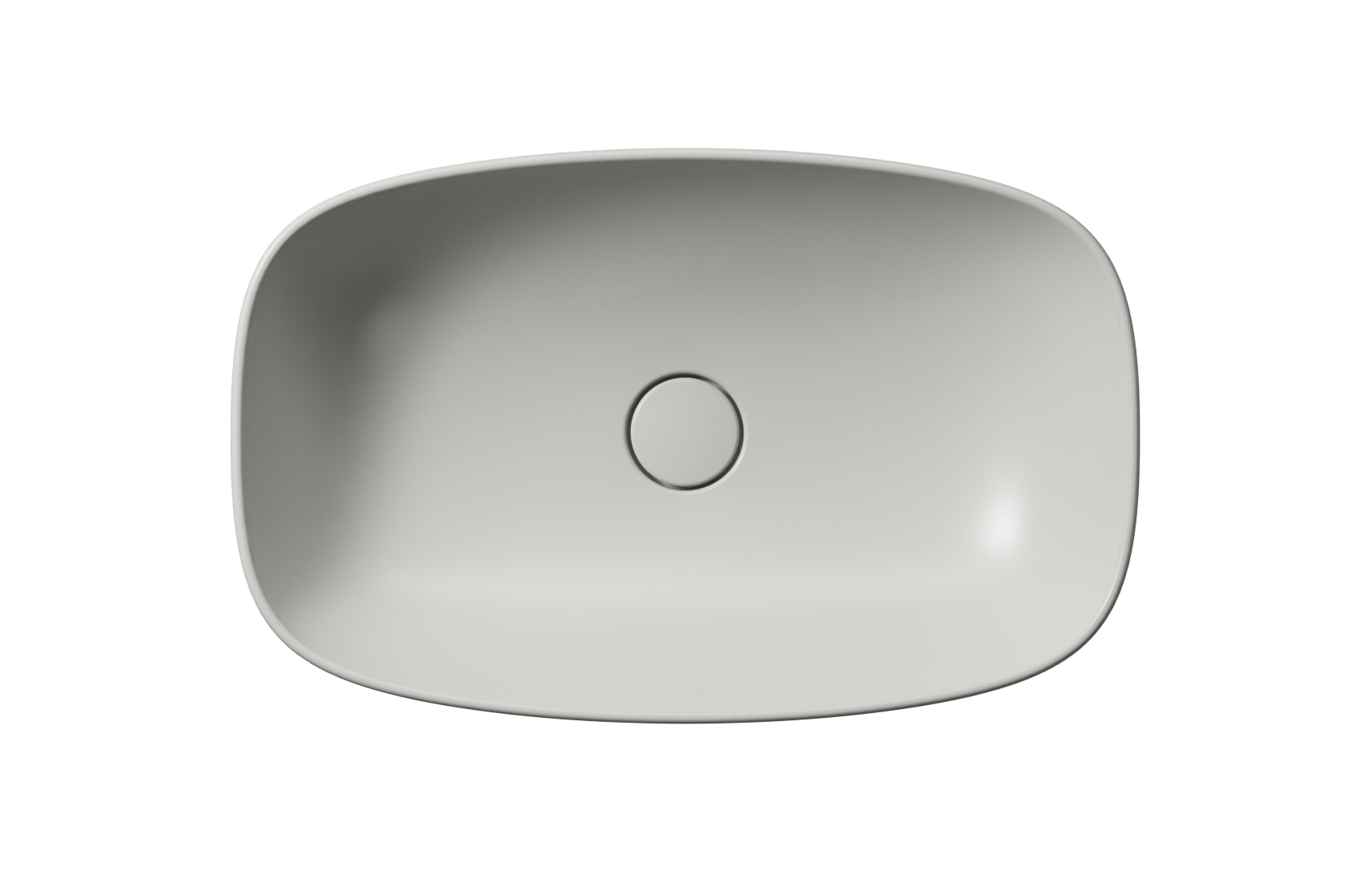 Lavabo senza foro troppopieno CM:60x38 predisposto per rubinetteria da parete o su piano.