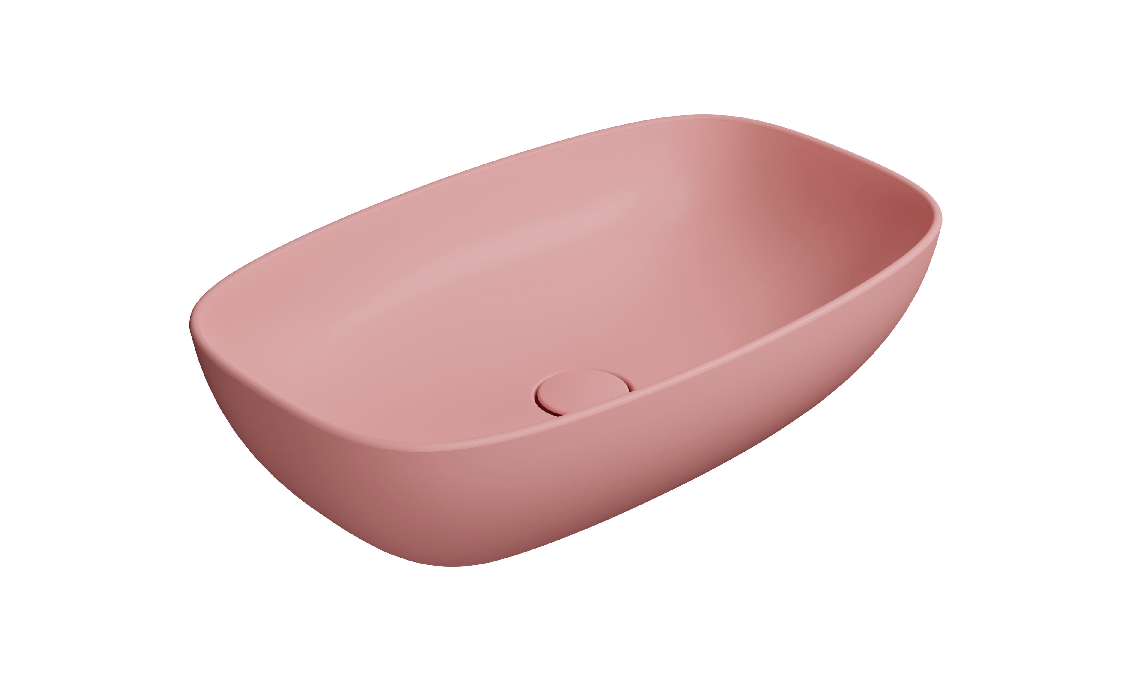 Lavabo senza foro troppopieno CM:60x38 predisposto per rubinetteria da parete o su piano.