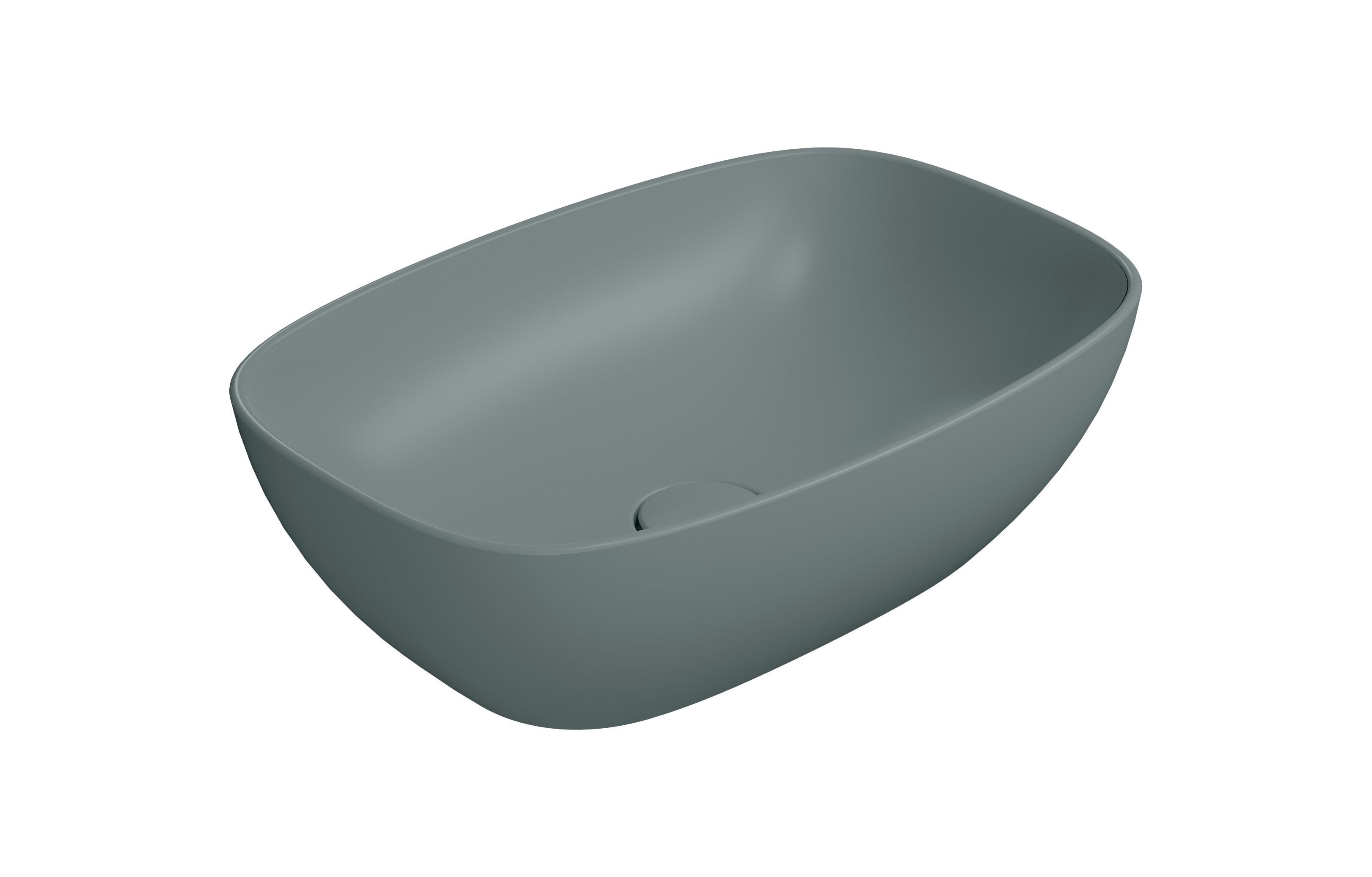 Lavabo senza foro troppopieno CM:50x35 predisposto per rubinetteria da parete o su piano.