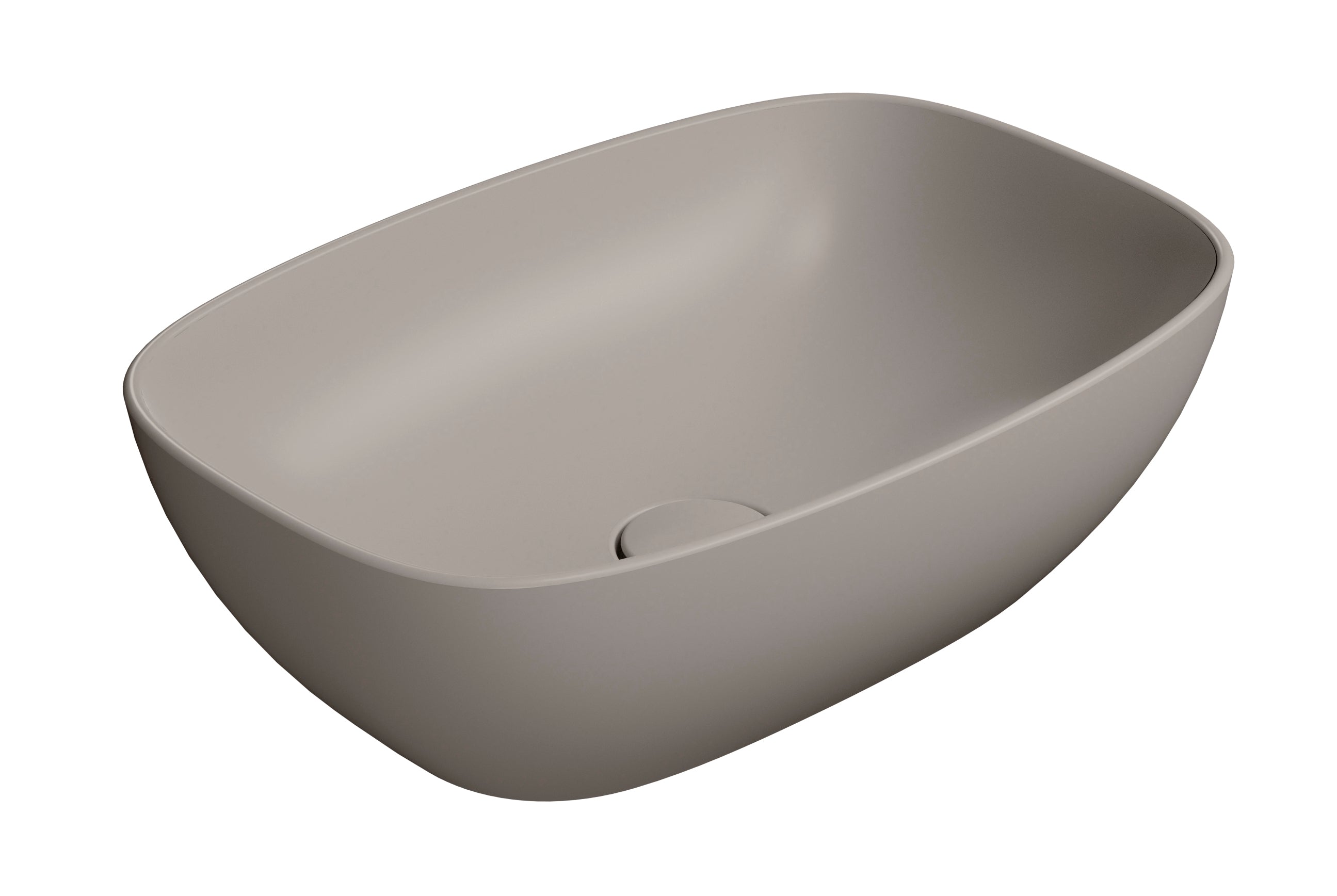 Lavabo senza foro troppopieno CM:50x35 predisposto per rubinetteria da parete o su piano.