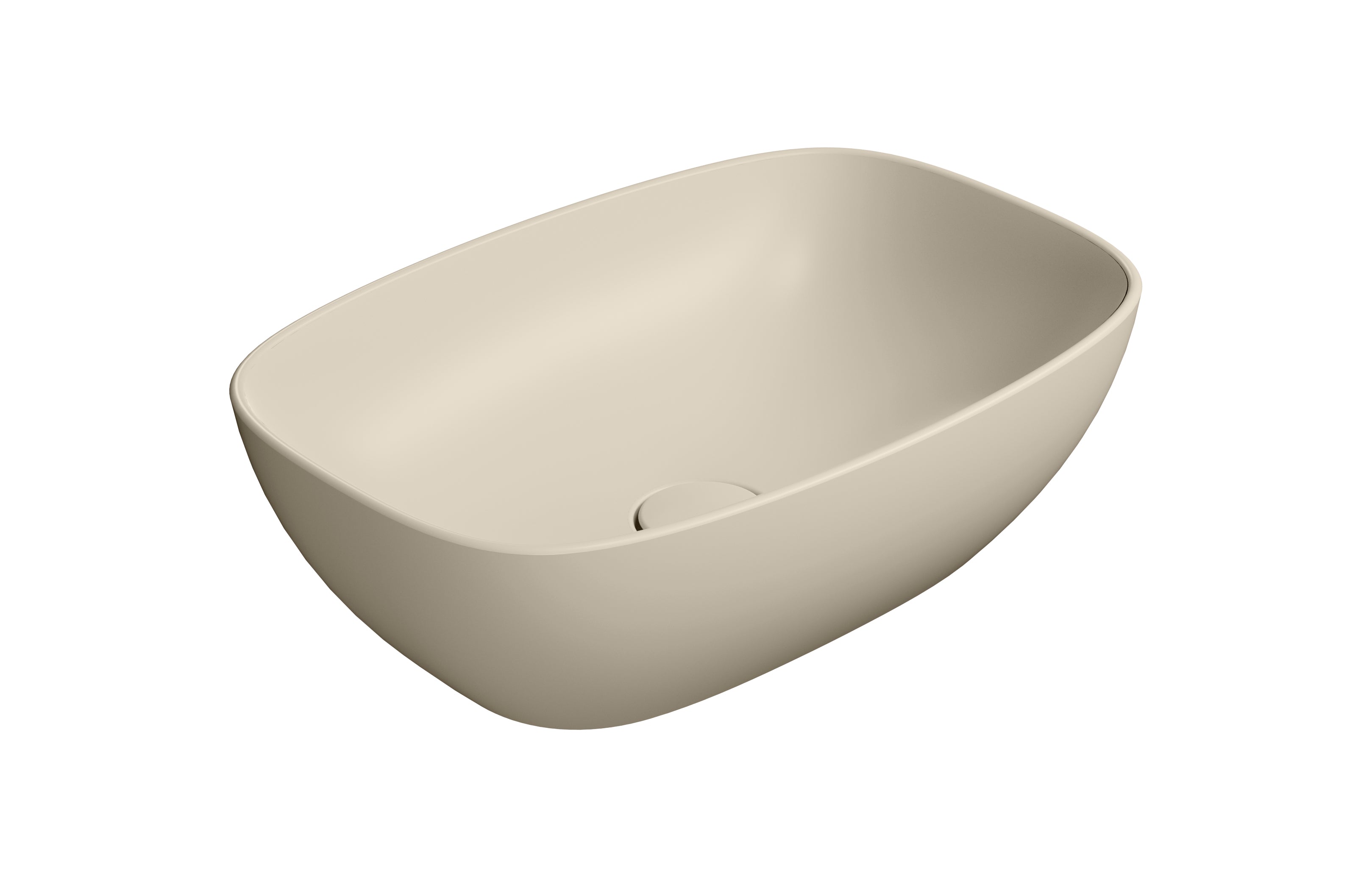 Lavabo senza foro troppopieno CM:50x35 predisposto per rubinetteria da parete o su piano.