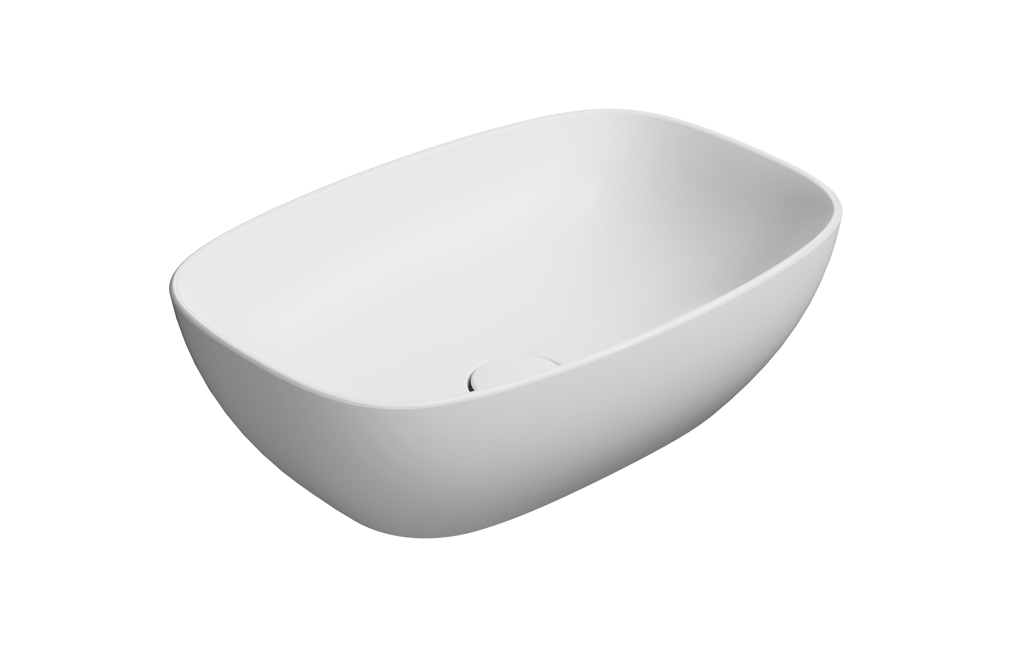 Lavabo senza foro troppopieno CM:50x35 predisposto per rubinetteria da parete o su piano.