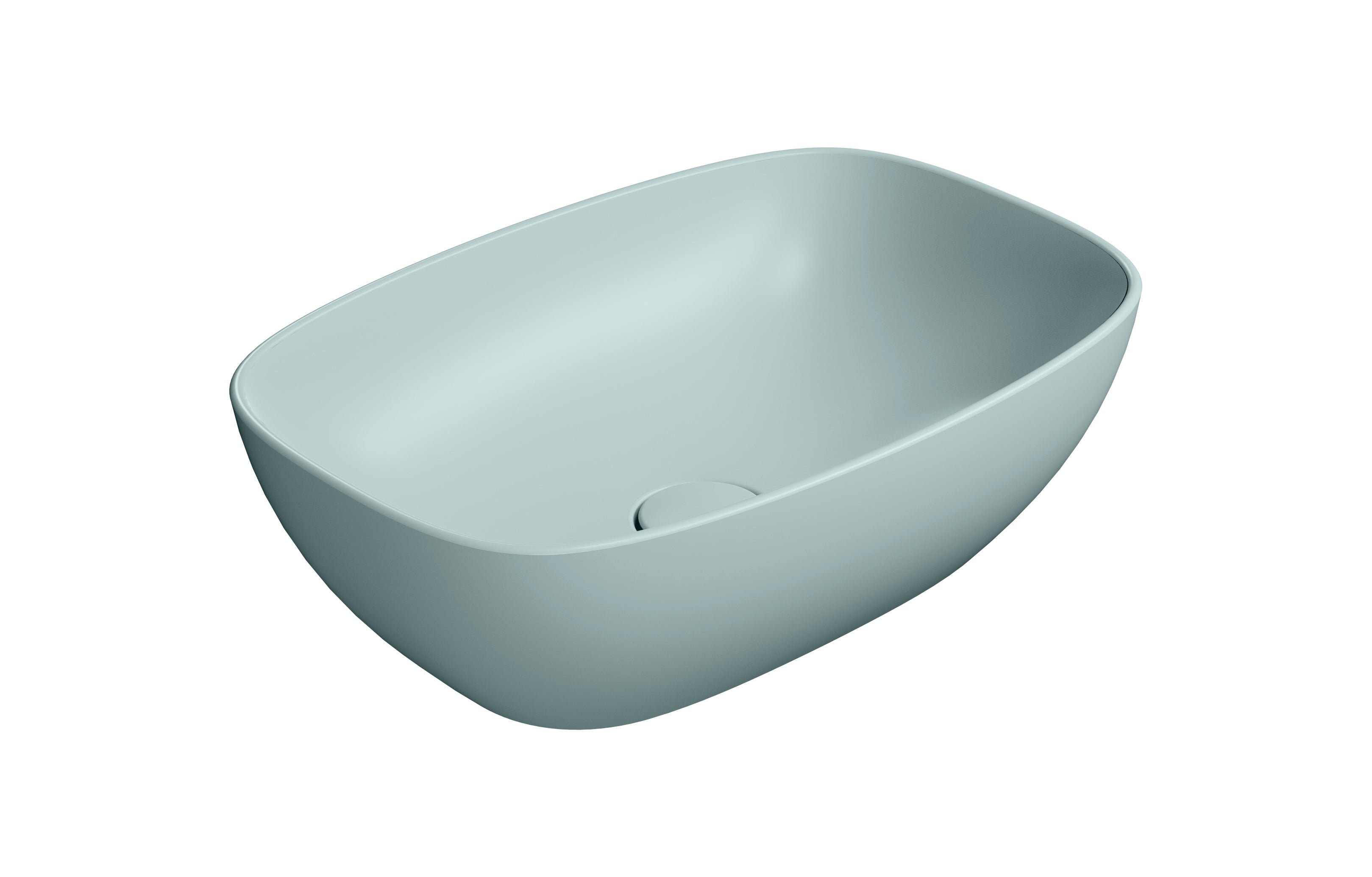 Lavabo senza foro troppopieno CM:50x35 predisposto per rubinetteria da parete o su piano.