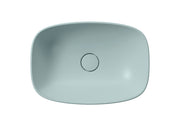 Lavabo senza foro troppopieno CM:50x35 predisposto per rubinetteria da parete o su piano.