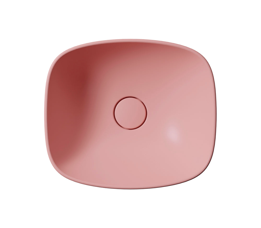 Lavabo senza foro troppopieno CM:40x35 predisposto per rubinetteria da parete o su piano.