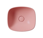 Lavabo senza foro troppopieno CM:40x35 predisposto per rubinetteria da parete o su piano.