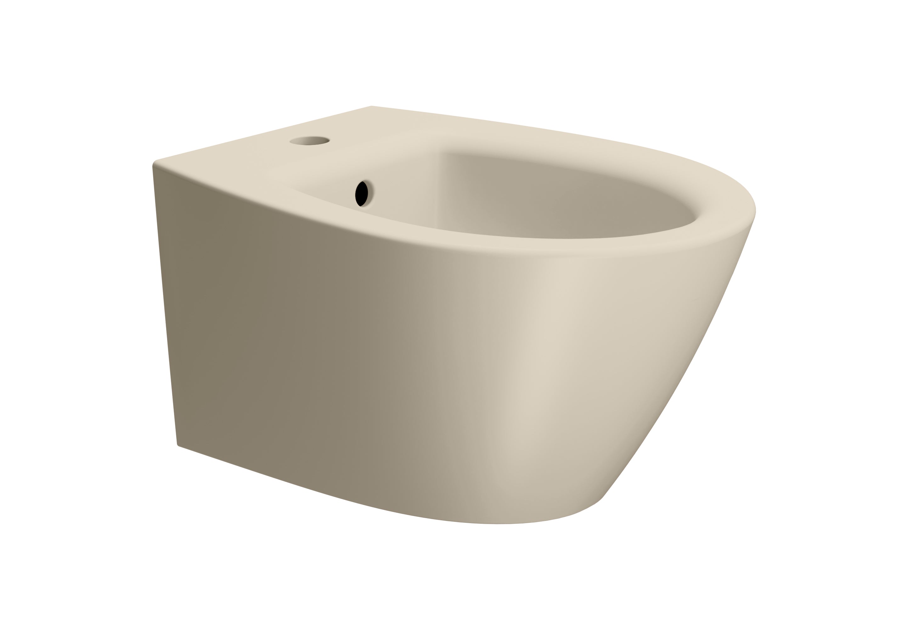 Bidet sospeso monoforo con foro troppopieno CM:54x37