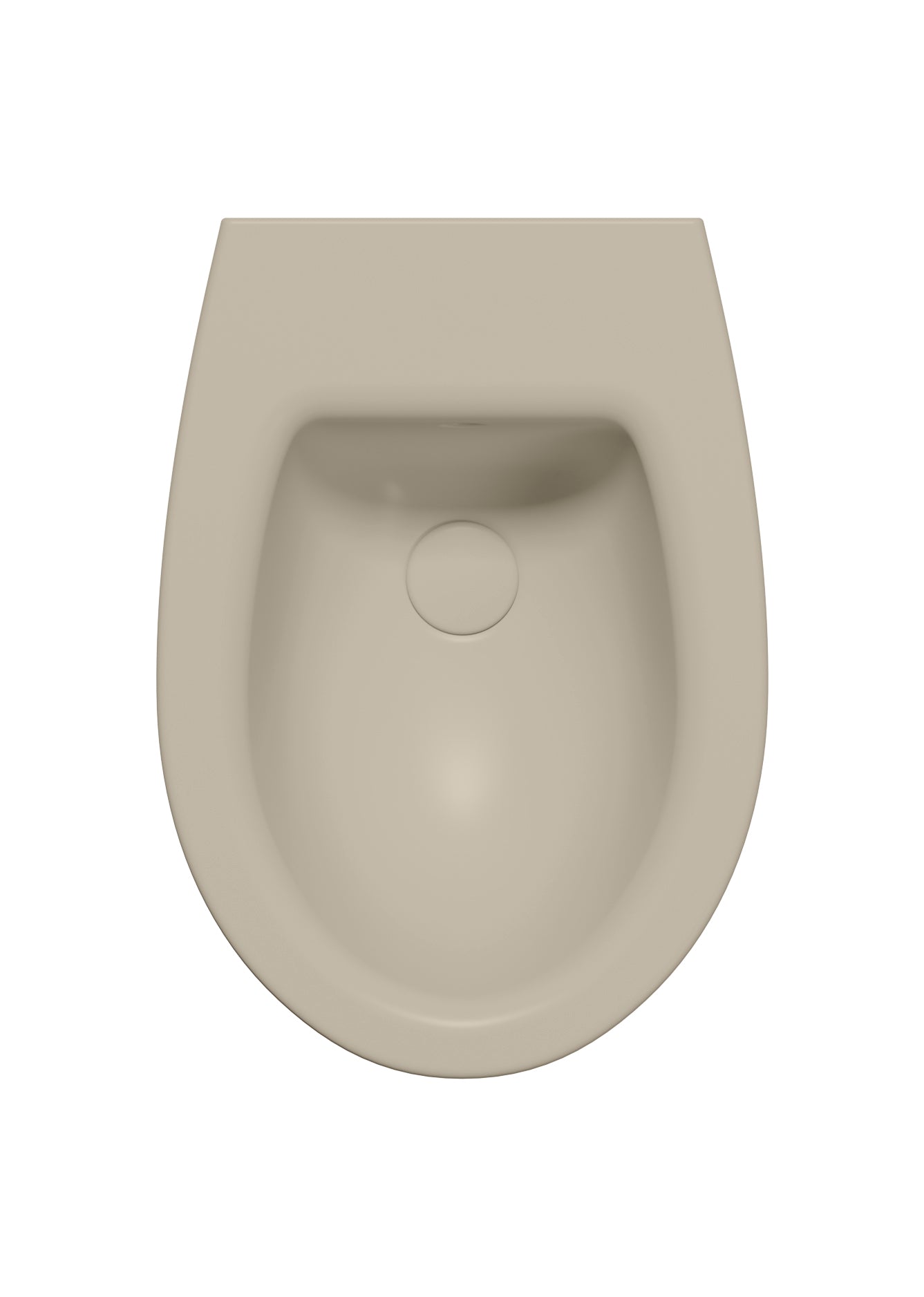 Bidet sospeso monoforo con foro troppopieno CM:54x37