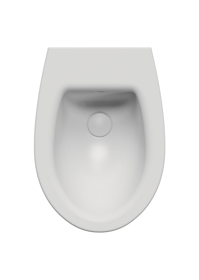 Bidet sospeso monoforo con foro troppopieno CM:54x37