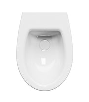 Bidet sospeso monoforo con foro troppopieno - 54x37 cm